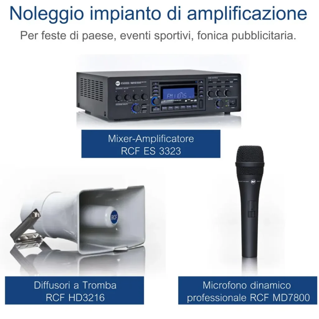 impianto amplificazione